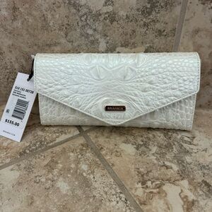Brahmin Veronica Wallet in Milk NWT White Iridescent Hologram